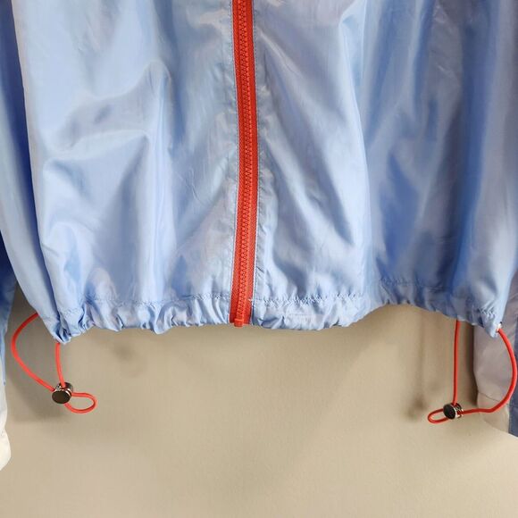 Divided H & M Jacket Womens Medium Full Zip Hood Colorful Vintage Windbreaker - Picture 3 of 5